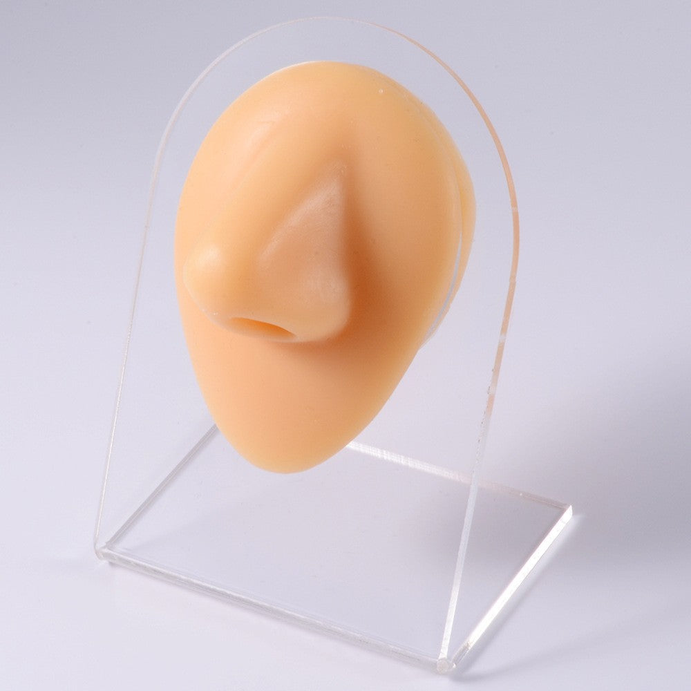 1PC Soft Silicone Simulation 1:1 Ear Nose Navel Nipple Model Practice Piercings Tools Jewelry Display Teaching Tool Accessories