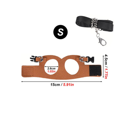 1 Set Pet Squirrel Harness with Leash Adjustable & Breathable Harness Leash Set for Small Animals Outdoor Training Walking