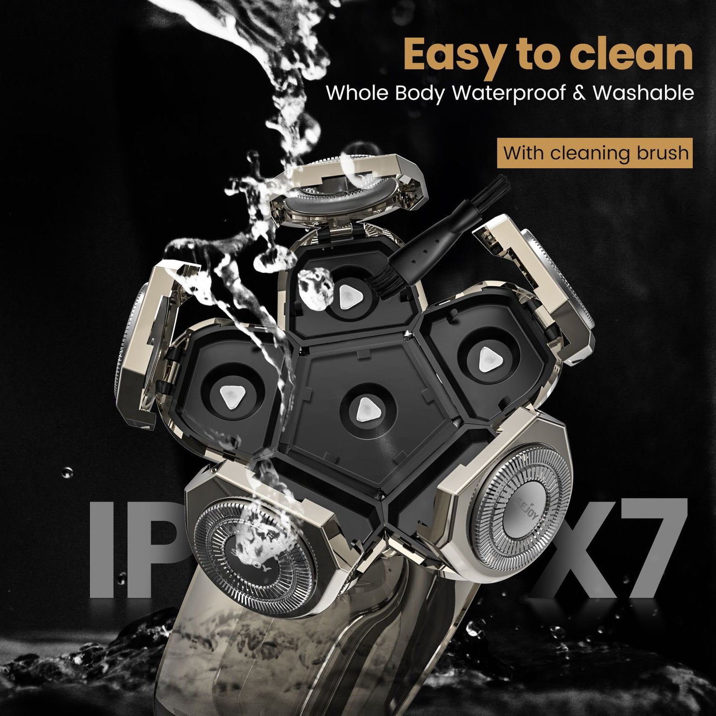 Sejoy Electric Bald Head Shaver & Multi-functional Hair Beard Trimmer 5 in 1 Wet & Dry Hair Cutting Machine Rechargeable