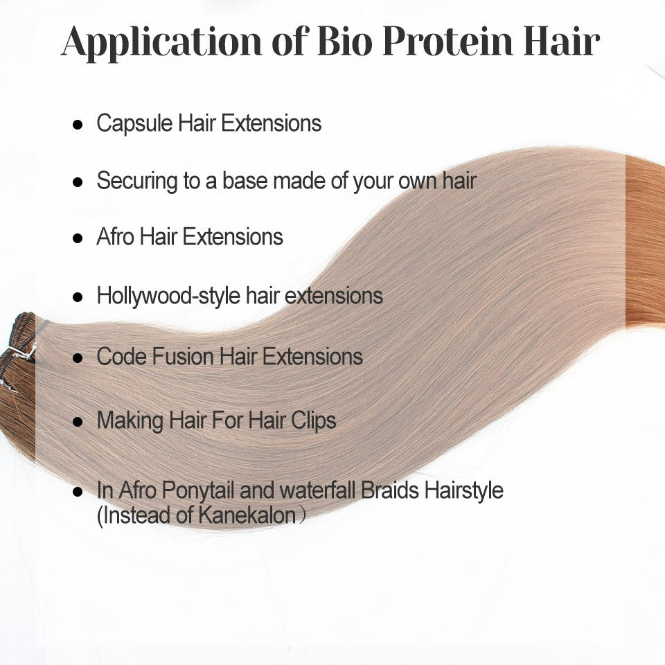 Cabelo Sintético Russo Liso de 65cm 200g, Extensões de Cabelo de Fibra com Bio Proteína Resistente ao Calor, Rabo de Cavalo para Cosplay