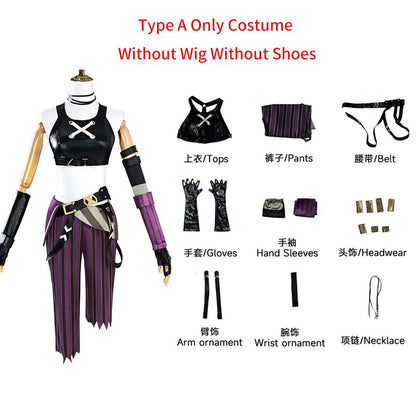 Peruca de Cabelo para Cosplay Arcane Jinx Traje Anime Sapatos Botas para Cosplay Jinx Feminino para Meninas, Mulheres, Role Play, Festa, Carnaval, Roupas