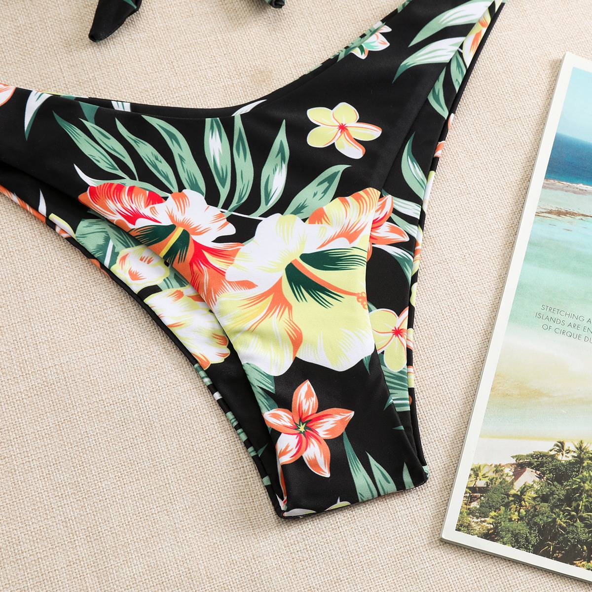 Push Up Bikini Set Women's Swimwear 2024 New Halter Bandeau Underwire Swimsuit Beach Bathing Swimming Suit for Women