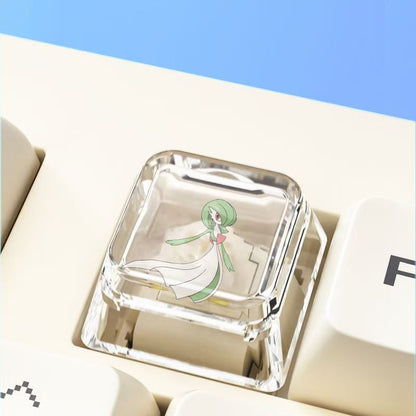 Pokemon Cross mechanical keyboard personalized anime keycap single Charmeleon Blastoise Eevee transparent cartoon keycap