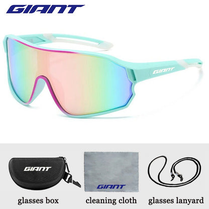 Óculos de Ciclismo Top Seller GIANT UV400 Anti-embaciamento Lentes REVO Nitidez HD Certificação CE/ANSI Design Cateye Bicicleta de Montanha/Estrada para homem e mulher