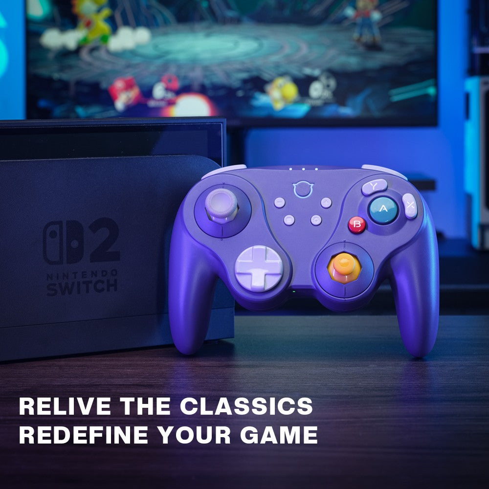 NYXI Warrior Lite Wireless Controller for Switch 2, Hall Effect Joystick No-Drift Gamepad for PC, Micro Mechanical Buttons Vibra
