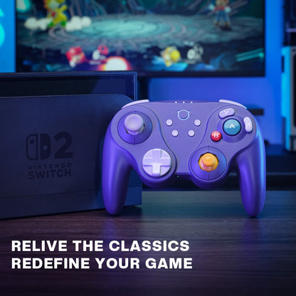 NYXI Warrior Lite Wireless Controller for Switch 2, Hall Effect Joystick No-Drift Gamepad for PC, Micro Mechanical Buttons Vibra