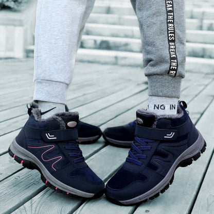 2025 Women Winter Snow Boots For Men And Women Outdoor Hiking Boots Non-Slip Warm Woman's Sneakers Size 35-45 Ankle Footwear