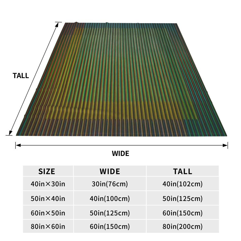 Carlos Cruz-Diez Blanket Soft Warm Flannel Throw Blanket Bedspread for Bed Living room Picnic Travel Home Couch