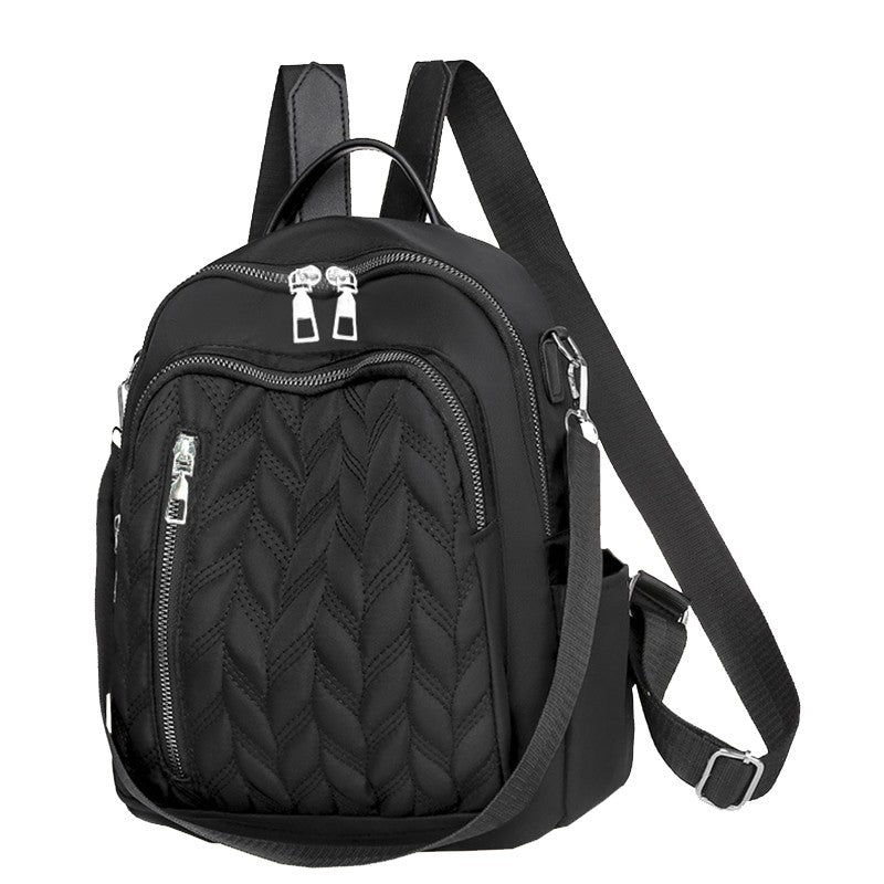 Bolsa quadrada unissex para homens e mulheres mochila pequena de viagem design de vários bolsos mochila escolar simples para estudantes