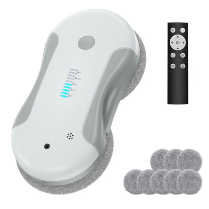 Robô de limpeza, robô limpador de janelas inteligente de 5800Pa com pulverizador de água duplo de 80ml, com planejamento de percurso e detecção de bordas para uso interno