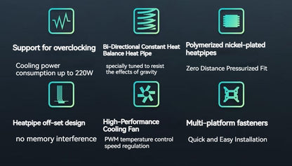 DEEPCOOL AG400 4 Heat pipes Dual Fan CPU Air-Cooling Radiator 2000RPM Desktop Cooling Fan For Intel LGA1700 1200 115X AMD AM4