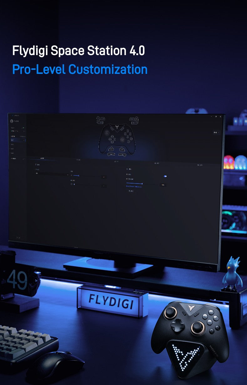 Original Flydigi Vader 5 Pro Gaming Controller Athletic Elite Handle Wireless Gamepad with Hall Rocker for Mobile NS TV PC