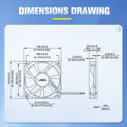 120mm 12cm 12025 Fan 5V 12V 24V 120mm*120mm*25mm Fan DC Brushless Cooling Fan 120x120x25mm USB 2PIN PC Computer Case Cooler