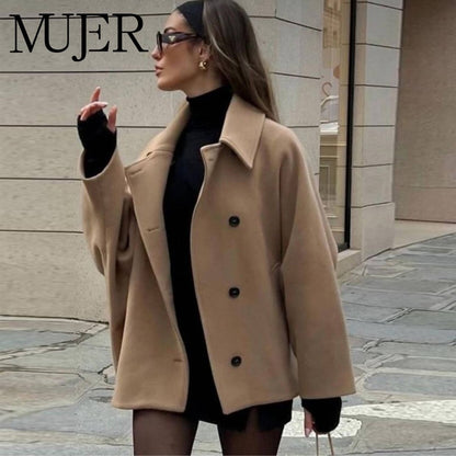 MUJER Oversize Long Jacket Women Long Sleeve Women's Trench Coat Autumn Bomber Jackets for Women Winter New in Coats and Jackets