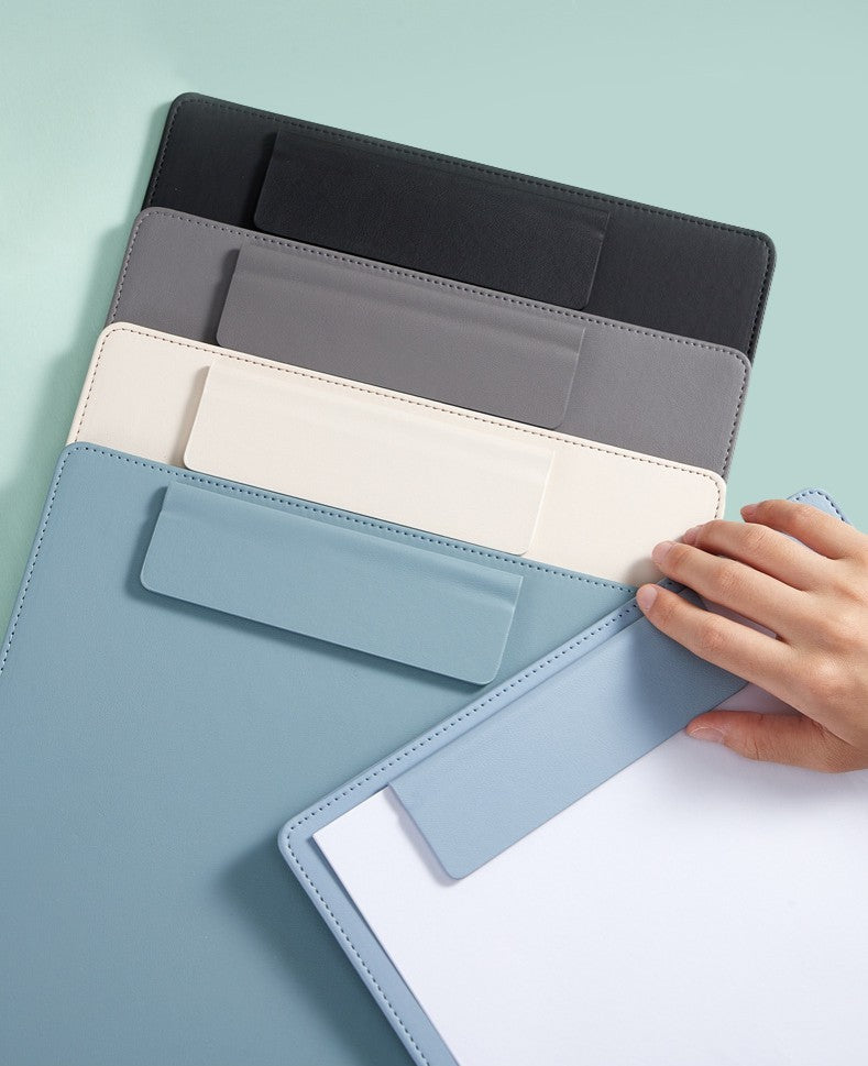 A4 leather writing clip, business folder, data book, office storage menu clip, contract book clip, music score clip