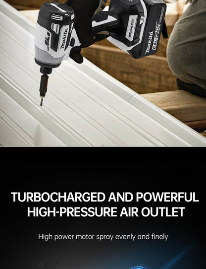 Parafusadeira de impacto Makita DTD173 18V sem escova, branca, para melhorias domésticas e projetos de bricolagem, 180 Nm, modo elétrico de madeira/parafuso/T