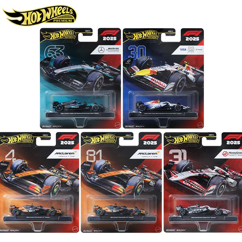 Conjunto Hot Wheels F1 HRV11-J Fórmula 1,VISA Red Bull 30# Mclaren 4/81# Mercedes-AMG 63# Haas 31#,Carros Veículo Diecast 1:64