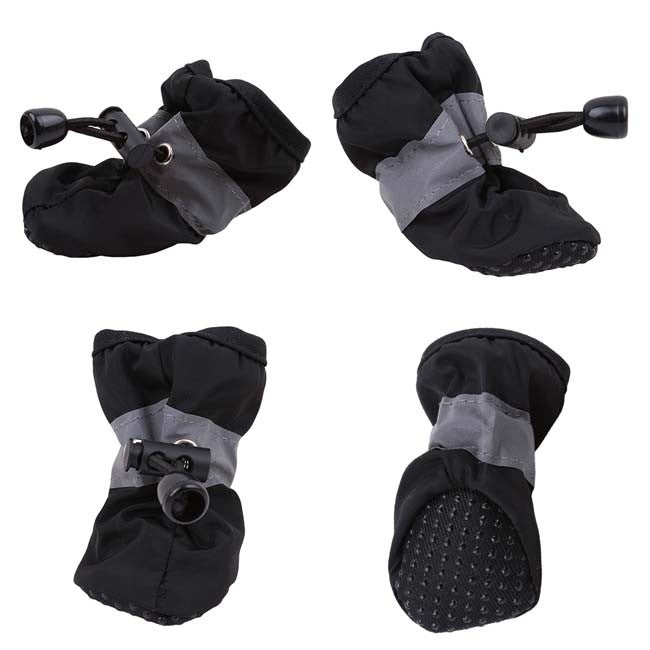 Novos 4 Peças Sapatos Para Cães Antiderrapantes Chuva Neve Botas Quentes e Grossas Para Pequenos Gatos Cães Filhotes Meias Botinhas Para Cães