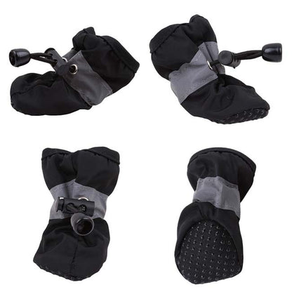 Novos 4 Peças Sapatos Para Cães Antiderrapantes Chuva Neve Botas Quentes e Grossas Para Pequenos Gatos Cães Filhotes Meias Botinhas Para Cães