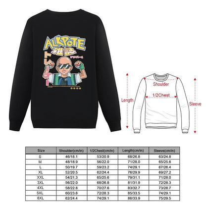 Alkpote pokepote classique Pullover mens clothing men clothes men's sweat-shirt set autumn clothes oversize sweatshirts