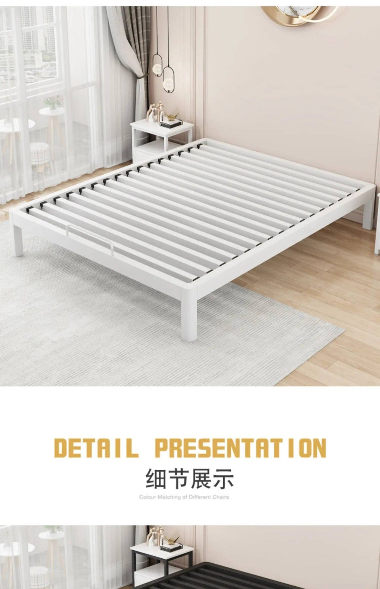 Bedroom Minimalist Bed Frame King Size Metal Hotel Double Bed Frame Modern Lounge Cama Matrimonio Multifuncional Furniture