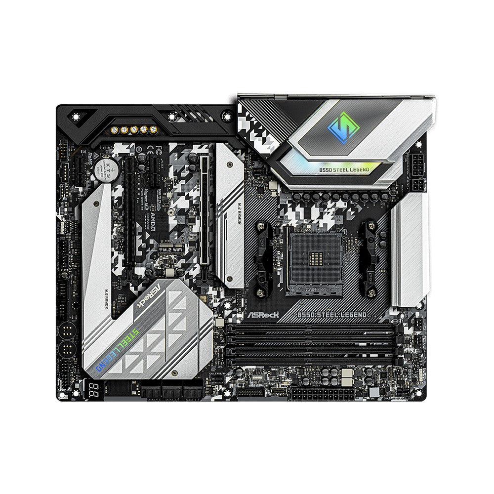 ASRock B550 Steel Legend Motherboard Set Kit with Ryzen 5 5600 CPU 4xDDR4 4733MHz M.2 NVME HDMI AMD B550 ATX AM4 Mainboard