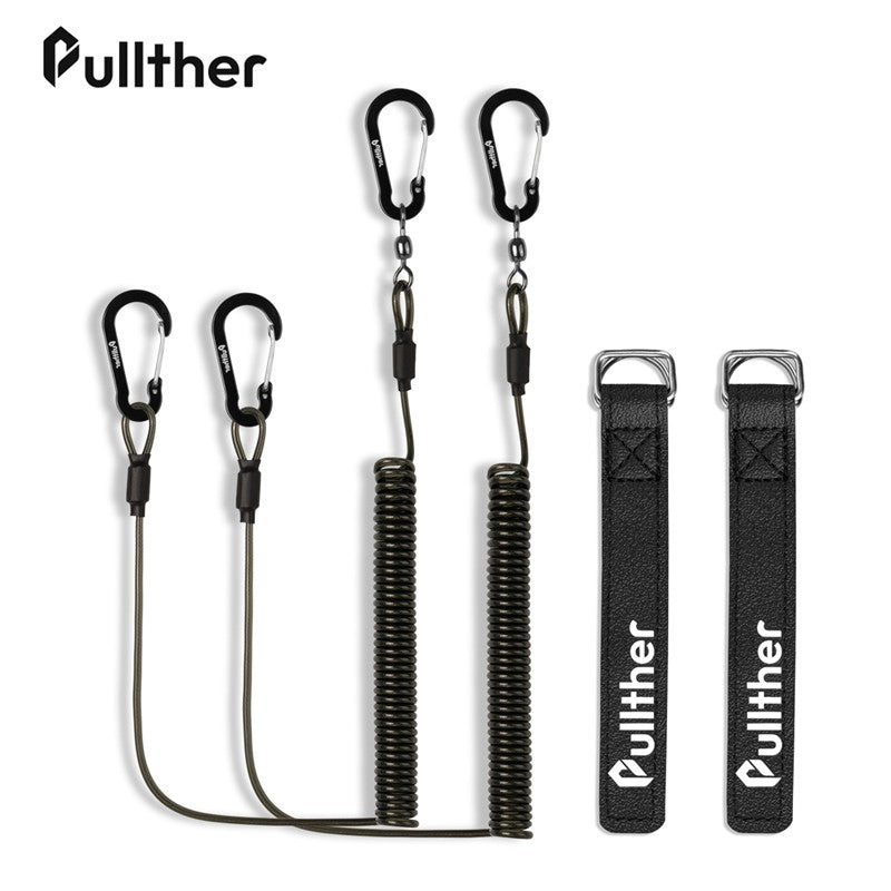 Ferramentas de pesca, cordas de segurança enroladas, alça de vara, cinto de amarração, acessórios de pesca, equipamento de pesca, equipamentos de pesca, fio antiperda, mosquetão.