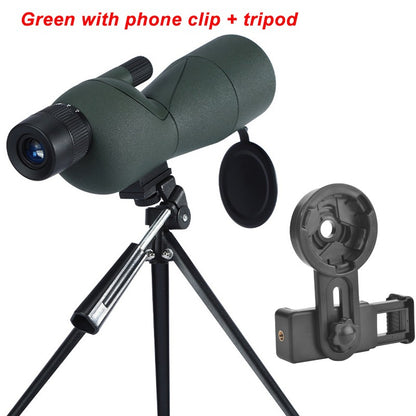 Luneta Terrestre com Zoom 25-75x60 Lente ED Poderoso Monocular Prisma Bak4 para Acampamento ao Ar Livre Observação de Pássaros Tiro Esportivo