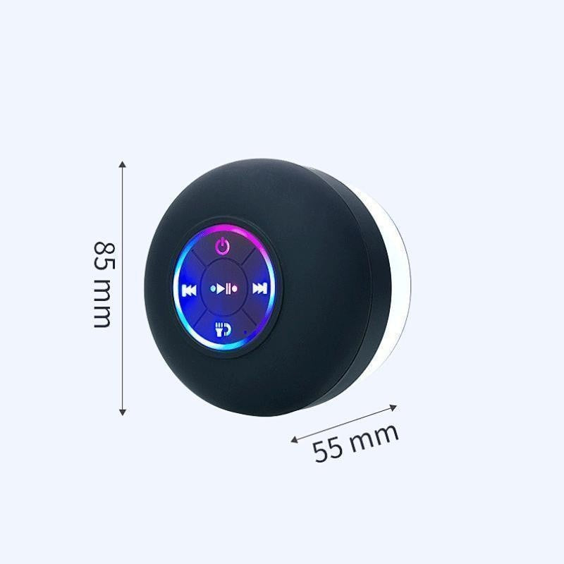 Portable Suction Cup Waterproof Luminous Bluetooth Speaker