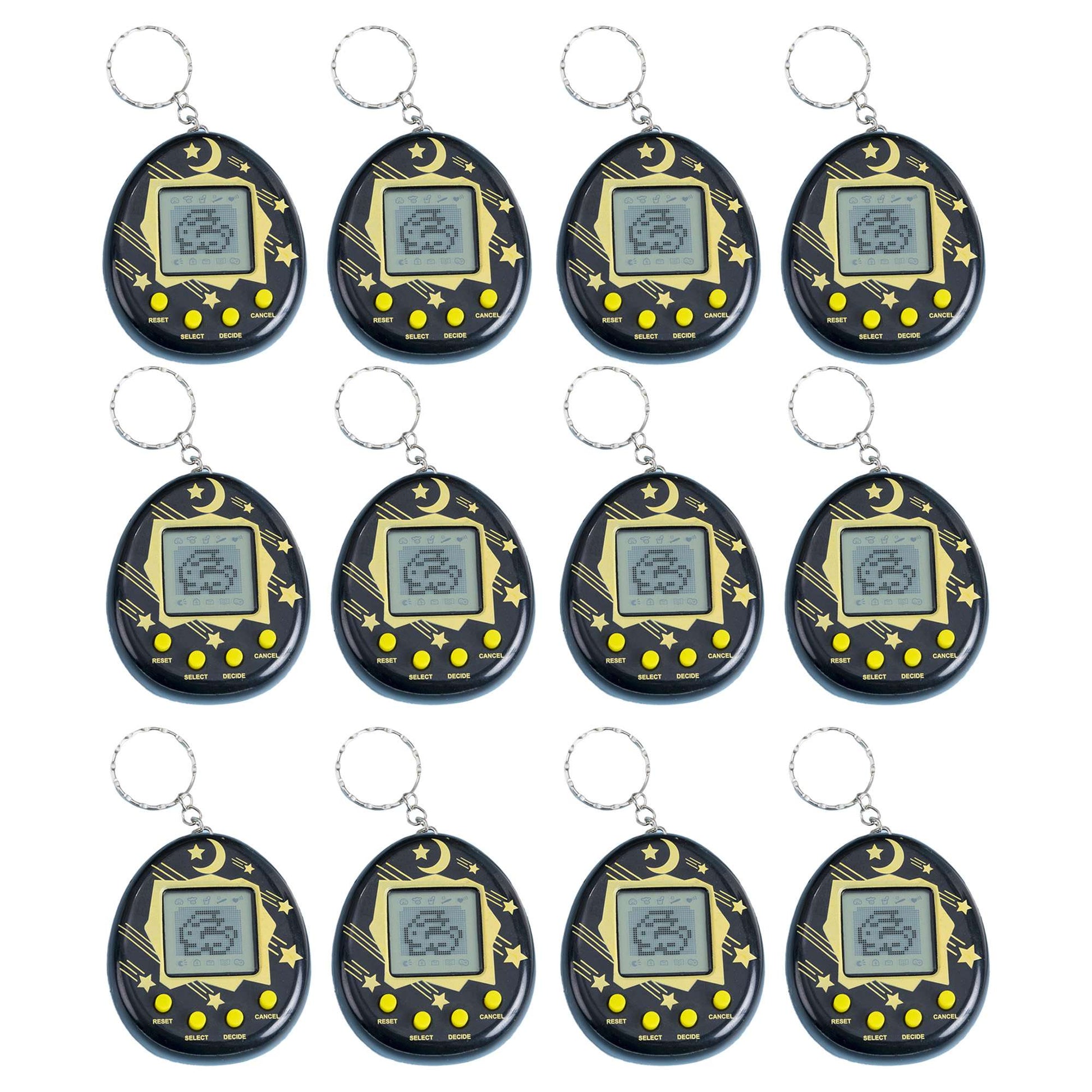 64-6PCS Virtual Pet Keychain Tamagotchi Electronic Toys for kids Video Game Party Favors Birthday Gifts School Classroom Prizes
