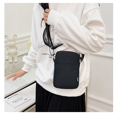New Fashion Mobile Phone Bag Women's Messenger Bag All-match Mini Small Crossbody Bag Hanging Neck Coin Purse Vertical Handbag