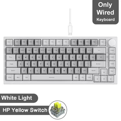 Teclado mecânico gamer Ajazz AK820/AK820Pro Bluetooth 5.1/sem fio/com fio, teclado customizado com botão selado de troca térmica