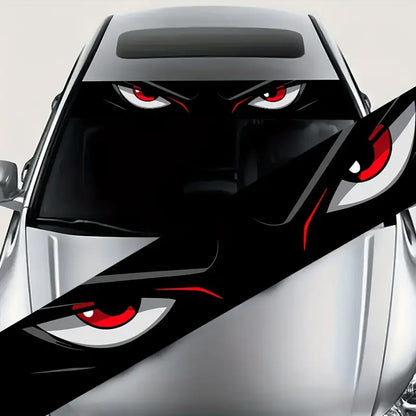 One-piece eye-catching car windshield eye sticker, waterproof and scratch-resistant, suitable for all models