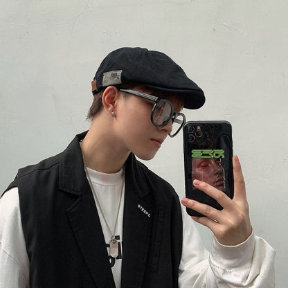 Cotton Peaky Blinders Caps for Men Hats Berets British Western Style Ivy Cap Classic Winter Woman Vintage Linen Beret