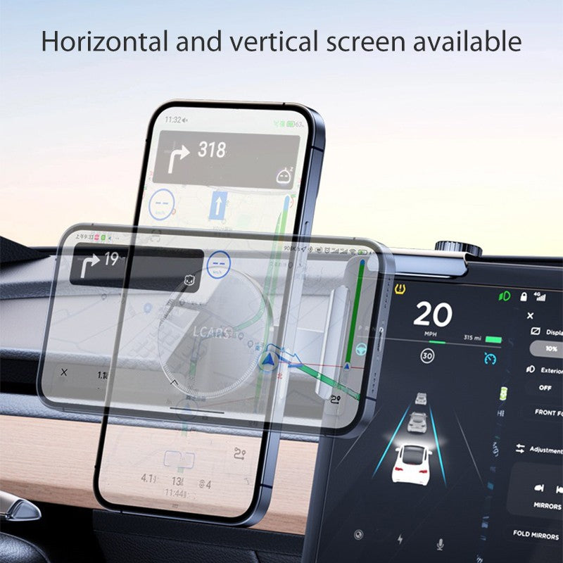 New Car Mount Holder for Tesla Model 3 Y with Strong Magnetic Alloy Base and Flexible Adjustable For Screen Stand car accessory