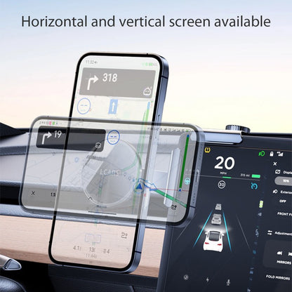 New Car Mount Holder for Tesla Model 3 Y with Strong Magnetic Alloy Base and Flexible Adjustable For Screen Stand car accessory