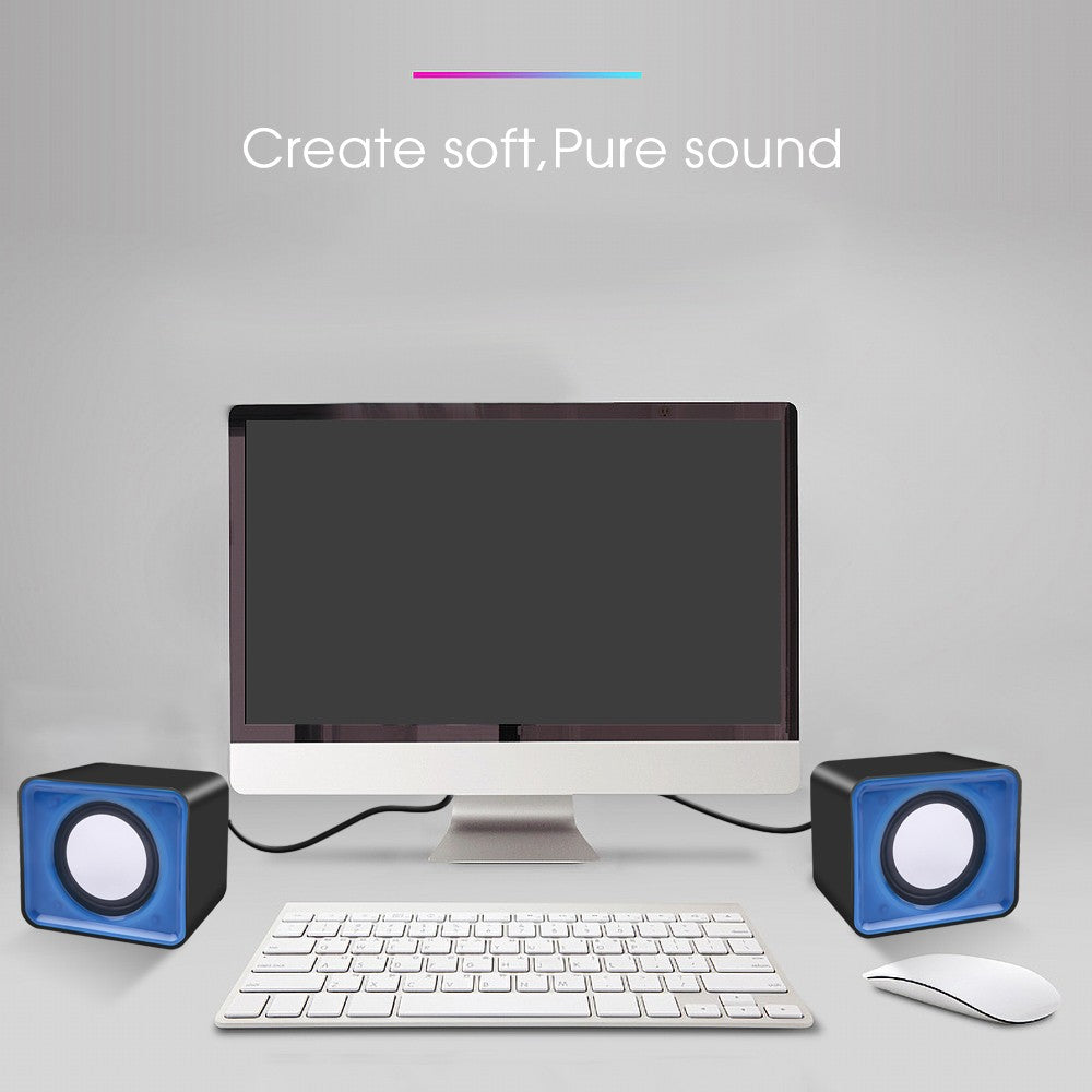 Caixa De Som PC Para Computador Portátil Laptop Notebook Desktop Mini Caixa De Som Música Bocina Coluna Acústica Sistema de Áudio