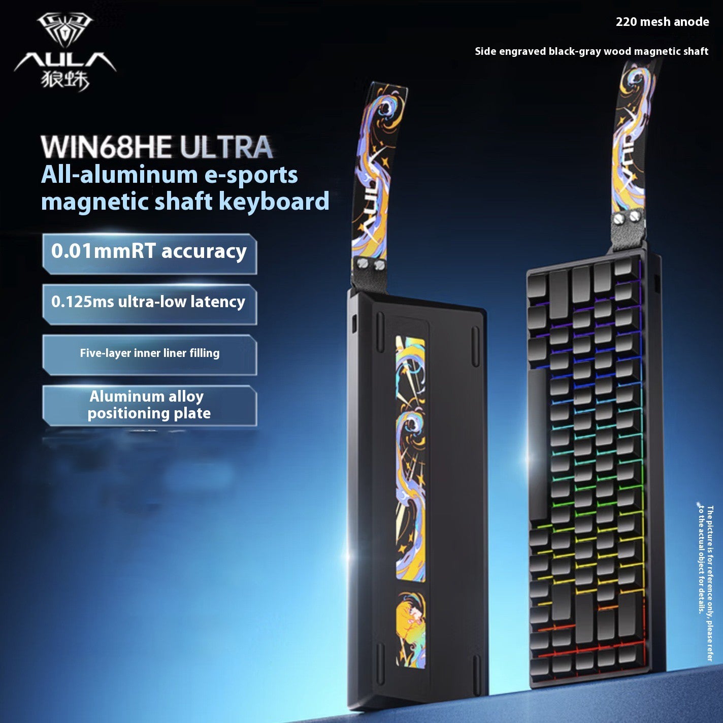 Teclados Win60 Win68 Aula com Teclas Magnéticas 8K, Teclado Mecânico para Jogos, Teclado com Fio para Esports com Luz RGB e Hot-Swap para PC Gamer (Presente)