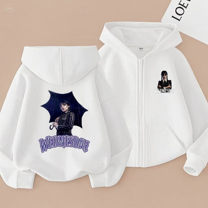 Adams Children's Hooded Cardigan 2D Printed For Boys and Girls Aged 2-12 Sweet Cool Versatile cute Fun and Energetic