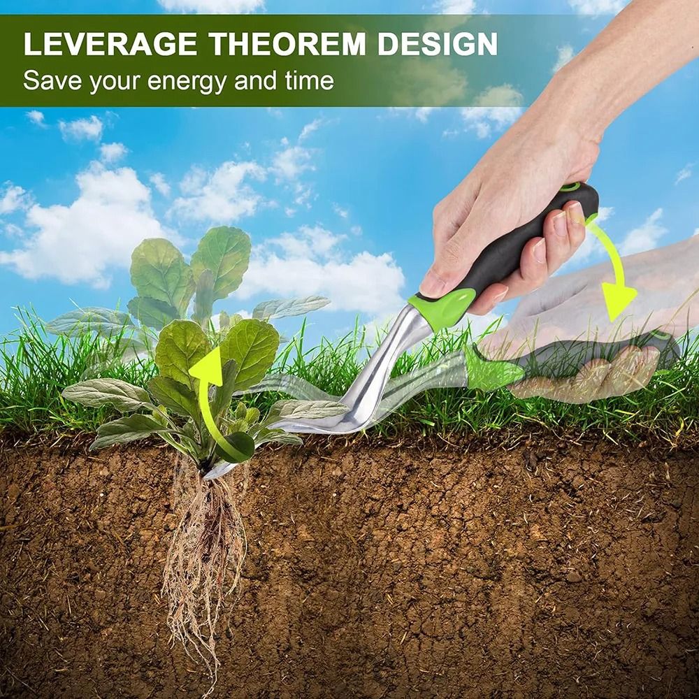 Hand Weeder Tool Weed Puller Tool for Garden Weeding Digger Tool with Ergonomic Handle for Weed Removal Farmland Transplantation