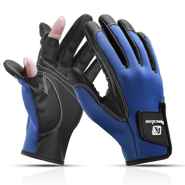 Luvas de Pesca Sem Dedos de Inverno para Homens Mulheres Luvas de Ciclismo Quentes à Prova de Vento com Tela Sensível ao Toque para Clima Frio
