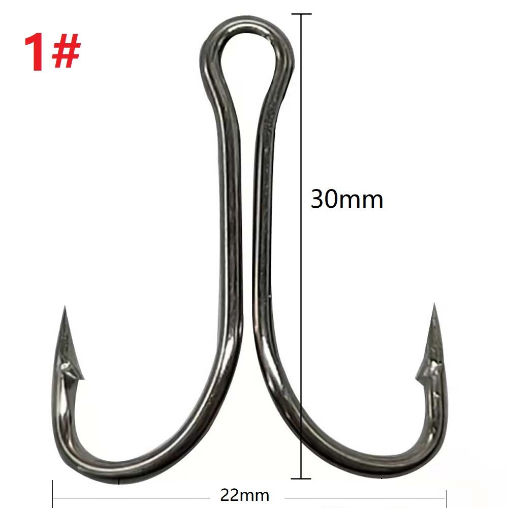 10 pçs/lote Anzol Duplo de Haste Longa Anzóis de Pesca para Atar Mosca Anzol Duplo Anti-ervas Daninhas para Isca Macia Jig Robalo Carpa Acessórios de Pesca