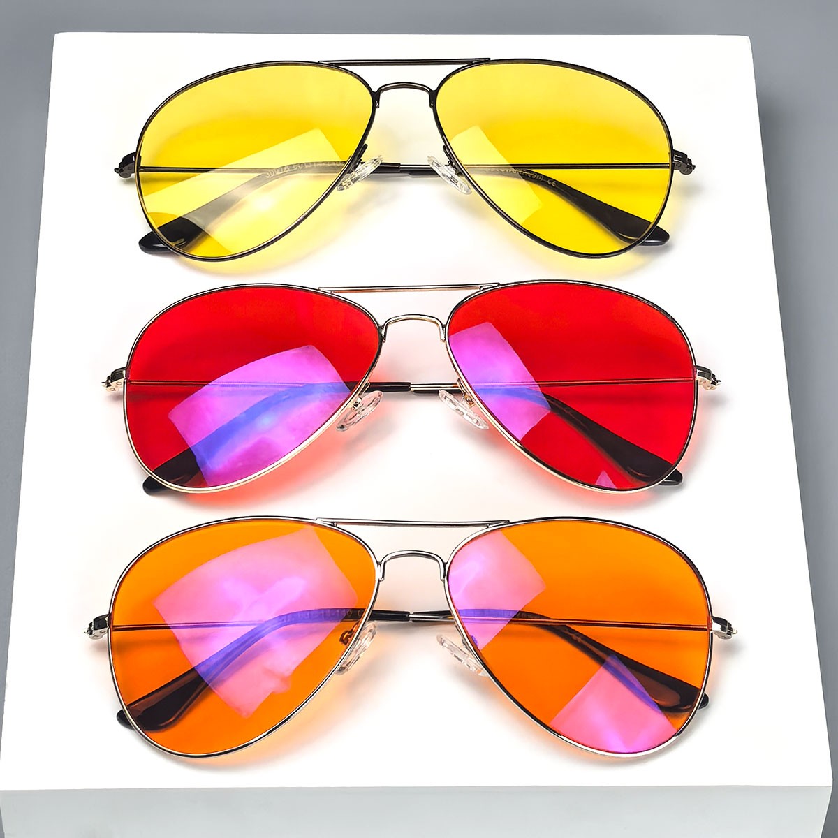 Óculos de Luz Azul SHINU Lentes Vermelhas Óculos Masculinos Melhor Sono Óculos de Lentes Laranja para Jogos Visão Noturna Lentes Amarelas 3 Tamanhos