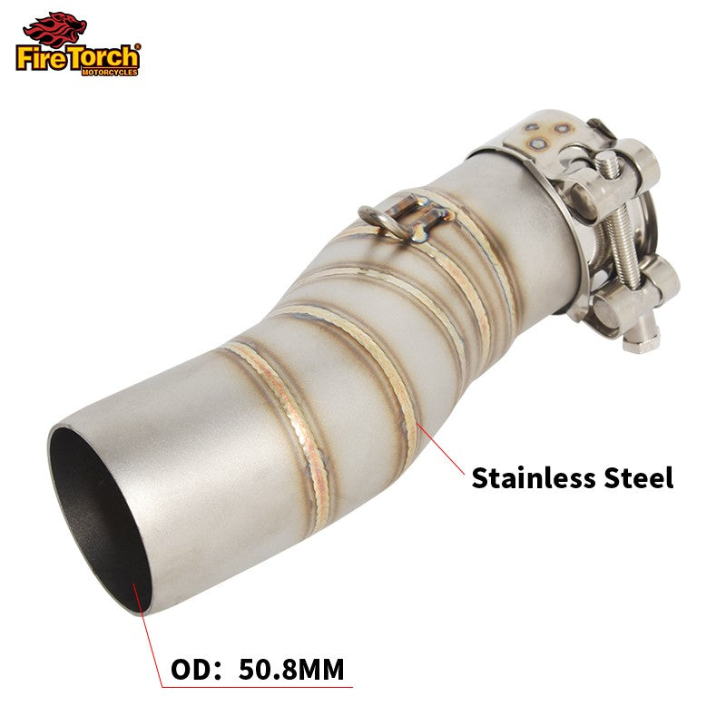 For CFMOTO 450MT 450 MT IBEX450 IBEX 450 2024 - 2027 Motorcycle Exhaust Escape Moto System Mid Link Pipe With Muffler DB Killer