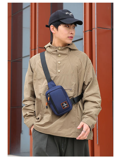 Fashionable Men's Small Shoulder Bag, High-quality and Durable Oxford Cloth Handbag, Portable Crossbody Bag, Flap Mini Waist Bag