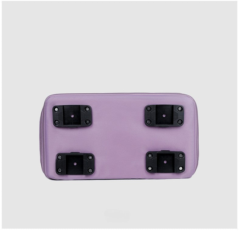 Mala expansível com rodízio universal Grande capacidade de armazenamento para separação de itens secos e molhados Bolsa de viagem e fitness leve