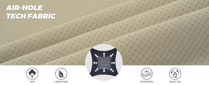 MAGCOMSEN Mesh Breathable Shirt Men's Quick Dry Button Short Sleeves UPF 50+ Sun Protection Hiking Fishing Work Cargo Shirts