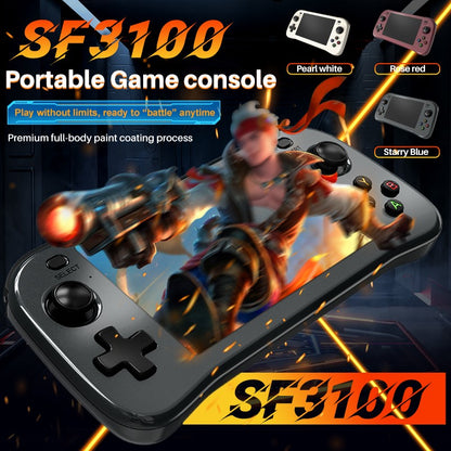 Portable Retro Game Console SF3100 With 4.5" IPS HD Screen,3000mAh Battery.Handheld Video Game Console Support 14 Emulators