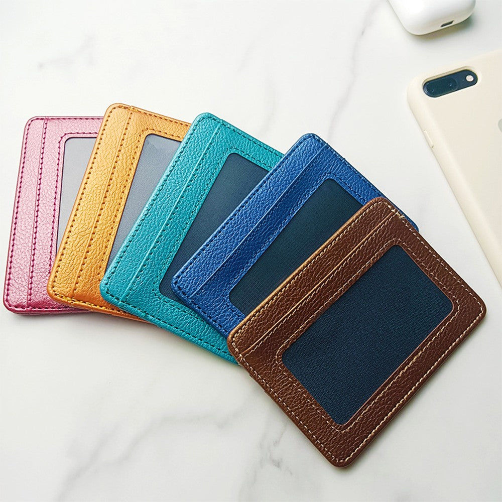 Custom Name ID Card Holder Fashion Slim Women Personalize Initials Mini Credit Card Wallet DIY Men Gift Engrave Logo Cardholder