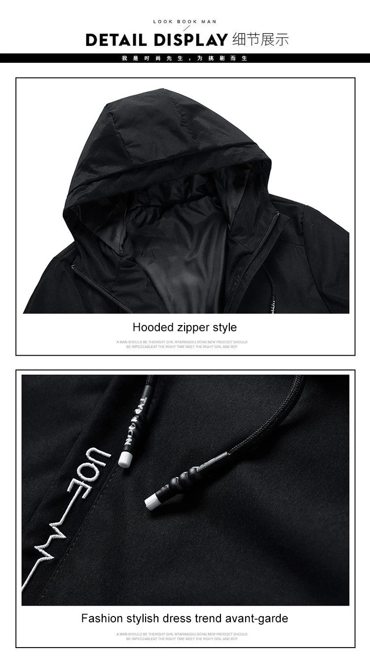 The 2025 new Spring and Autumn men's jacket, high-quality printed outdoor sports jacket, windproof and fashionable casual jacket